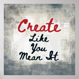 Erstellen Sie, wie Gemein es Poster Wall Art