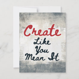 Erstellen Sie, wie Sie es Gemein Grußkarte Karte