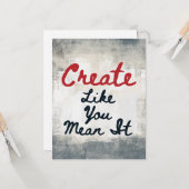 Erstellen Sie, wie Sie es Gemein Grußkarte Karte (Vorderseite/Rückseite Beispiel)