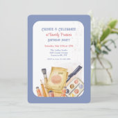 Erstellen und Feiern Einladung (Stehend Vorderseite)