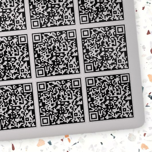 Erstellen von 9 scannbaren QR-Codes sofort transpa Aufkleber