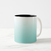 Erstellen von Aquamarinem, hellen Ombre Behalten R Zweifarbige Tasse (VorderseiteRechts)