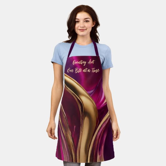Erstellen von Art One Bite at Time - Abstrakt Schürze (Getragen)
