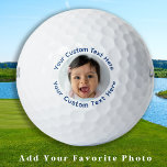 Erstellen von benutzerdefinierten Foto Golfer Pers Golfball<br><div class="desc">Unsere modernen und stilvollen Golfbälle, die Sie nach Ihren Wünschen gestalten können! Diese Golfbälle sind perfekte Golfer-Geschenke, ob für deinen Vater, Opa, Mama oder sogar für deinen wütenden Freund, mit der Möglichkeit, ein Bild von deinem Haustier oder Hund hinzuzufügen. Unsere eigenen Golfbälle werden mit einer einfachen Vorlage erstellt, mit der...</div>