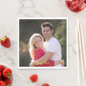 Erstellen von benutzerdefinierten Foto Text Party Serviette (Beispiel)