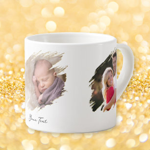Erstellen von benutzerdefinierten Foto- und Text-E Espressotasse