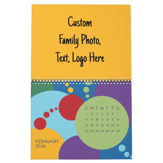 Erstellen von benutzerdefinierten Kalendern, Party Kalender (Feb 2026)