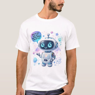 Erstellen von Chatbot-Memos mit Cartoon-Vorlagen T-Shirt