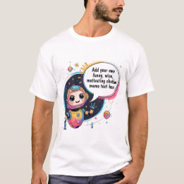 Erstellen von Chatbot-Memos mit Cartoon-Vorlagen T-Shirt