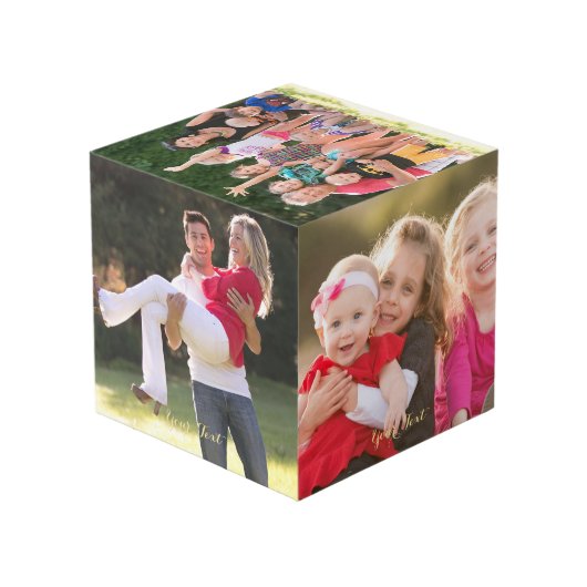 Erstellen von eigenem, festem Holz mit fünf x vier Würfel (Rückseite Schrägansicht)