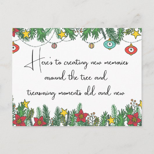 Erstellen von Erinnerungen rund um den Baum Postkarte (Vorderseite)