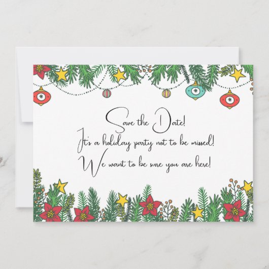 Erstellen von Erinnerungen rund um den Baum Save The Date (Vorderseite)