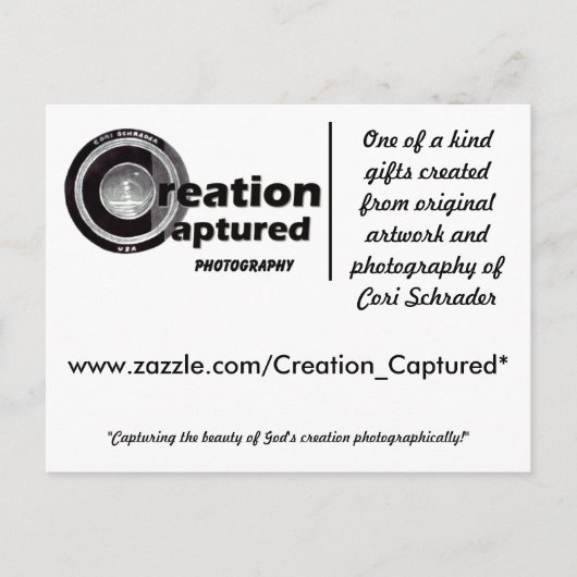 Erstellen von Fotografie Postkarte (Vorderseite)