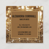 Erstellen von Glitzer für das fett formatierte Sig Quadratische Visitenkarte (Rückseite)