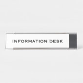 Erstellen von Informationen oder Anfragen Schreibtischnamensplakette (Vorderseite )