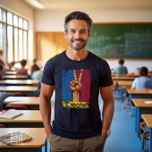 Erstellen von Kunst Hand Frieden Zeichen Inspirati T-Shirt