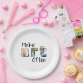 Erstellen von Kunstdruckplatten Pappteller (Party)