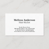 Erstellen von Künstlerarbeiten in Studio Visitenkarte (Rückseite)