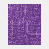 Erstellen von Namens-Typografie-Muster für sie auf Fleecedecke (Vorderseite)