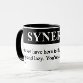 Erstellen von organisatorischer Synergie Tasse (Vorderseite Links)