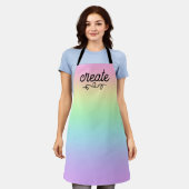 Erstellen von Pastel-Rainbow-Schürze Schürze (Getragen)
