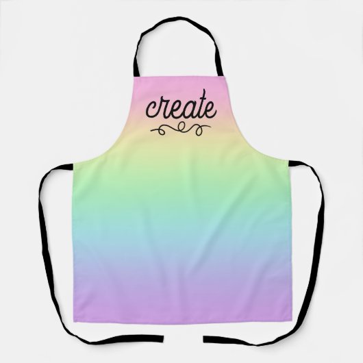 Erstellen von Pastel-Rainbow-Schürze Schürze (Vorderseite)