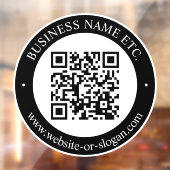 Erstellen von QR-Code und anpassbarem Text | Schwa Fensteraufkleber (Blatt 2)
