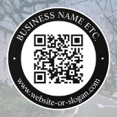 Erstellen von QR-Code und anpassbarem Text | Schwa Fensteraufkleber