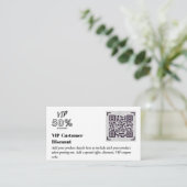 Erstellen von QR-Codes für den VIP-Rabatt für Kund Begleitkarte (Stehend Vorderseite)