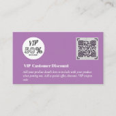Erstellen von QR-Codes für den VIP-Rabatt für Kund Begleitkarte (Vorderseite)