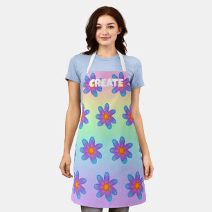 ERSTELLEN VON Rainbow-Blume-Schürze Schürze