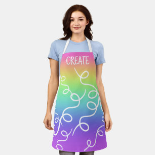 ERSTELLEN VON Rainbow Gradient Wirbel Schürze