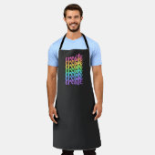 "Erstellen" von Regenbogenwörtern Schürze (Getragen)