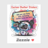 Erstellen von Talking-Chatbot-Memos Cartoon-Vorlag Aufkleber (Blatt)