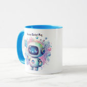 Erstellen von Talking-Chatbot-Memos Cartoon-Vorlag Tasse (Vorderseite Links)