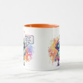 Erstellen von Talking-Chatbot-Memos Cartoon-Vorlag Tasse (Zentrum)