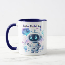 Erstellen von Talking-Chatbot-Memos Cartoon-Vorlag Tasse