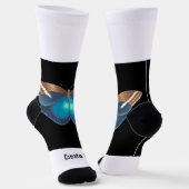 Erstellen von Text Butterfly Image Printed Super E Socken (Gewinkelt)