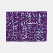 Erstellen von Typografie mit Personalisiertem Name Fleecedecke (Vorderseite (Horizontal))