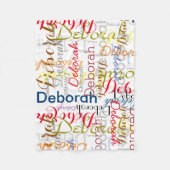 Erstellen von Typografie mit Personalisiertem Name Fleecedecke (Vorderseite)