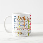 Erstellen von Typografie mit personalisiertem Name Kaffeetasse (Links)