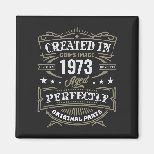 Erstellt in Gottes Bild individuell angepasst Magnet (Vorne)