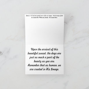 Erstellt in seiner Image golden card Dankeskarte