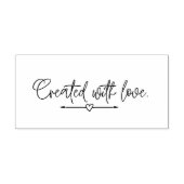Erstellt mit Liebe Small Business Homemade Gummistempel (Prägung)