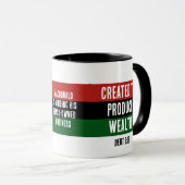 ERSTELLT, UM EIN WOHLSTAND IN Schwarzbesitz hervor Tasse (VorderseiteRechts)