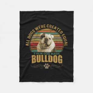 Erstellte Bulldogge Fleecedecke
