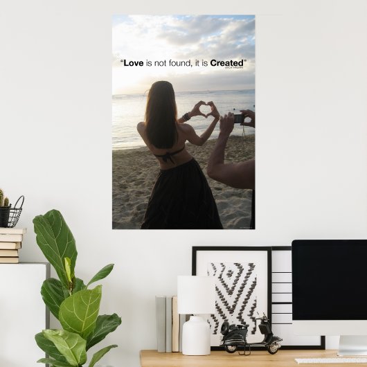 Erstellte Liebe Poster (Heimbüro)