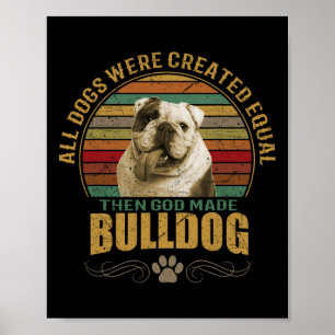Erstellter Bulldogge Poster