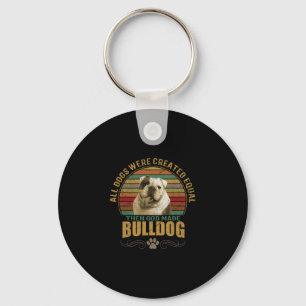 Erstellter Bulldogge Schlüsselanhänger