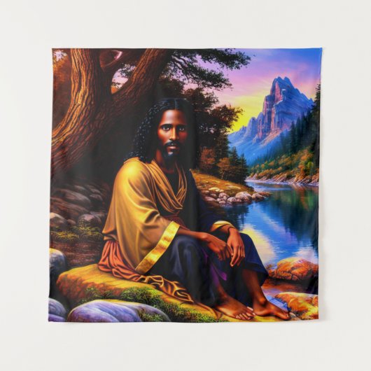 "Erstellung" Christlicher Kunstband Wandteppich (Vorderseite)